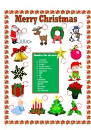 English Worksheet: Merry Christmas