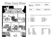 English Worksheet: Home Scary Home