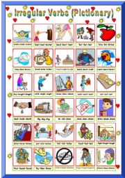 Irregular Verbs Pictionary (Part 1)