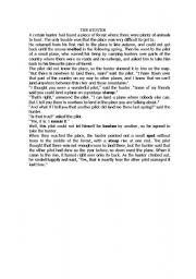 English Worksheet: Reading Comprehension Test