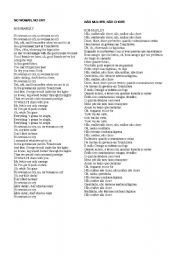 English Worksheet: SONG: WOMAN NO CRY  - BOB MARLEY