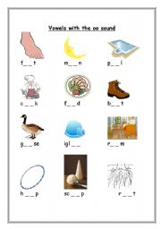 English Worksheet: Vowels with the 