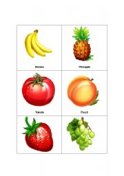 English Worksheet: Fruit Flashcards