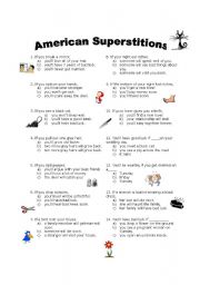 American Superstitions Quiz - 1st conditional 