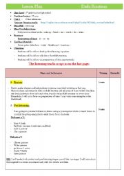 English Worksheet: Edited Daily routines lesson Plan!! Students worksheet in the link below.