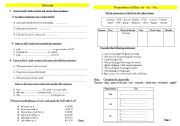 Daily routines - prepositions of time - writing