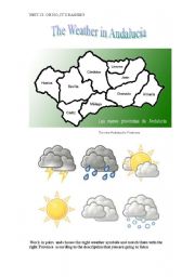 The weather in Andalucia (Spain)