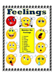 English Worksheet: Feelings