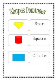 English worksheet: Shapes  (3 pages)