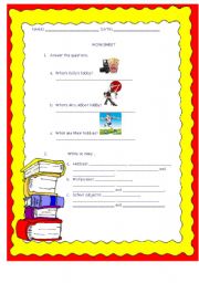 English worksheet: HOBBIES