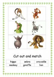 English Worksheet: Wild animals