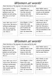 English Worksheet: Jobs