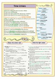 English Worksheet: Time Words