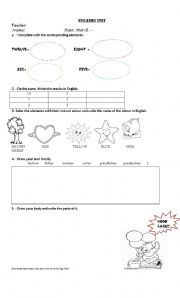 English worksheet: diagnostic test