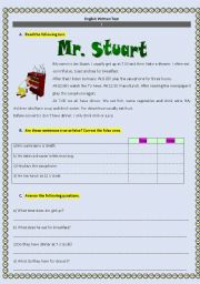 English Worksheet: DAILY ROUTINE - TEST