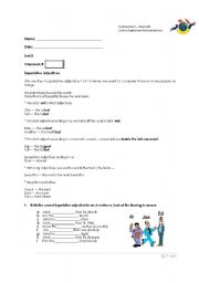 English worksheet: Superlative Adjectives