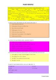 English Worksheet: Past simple