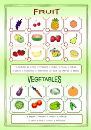 FRUIT AND VEGETABLES