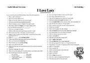 English Worksheet: I Love Lucy - Job Switching