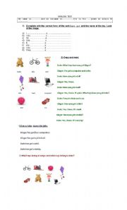 English Worksheet: TOYS