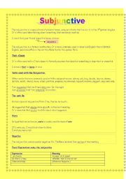 English Worksheet: Subjunctive