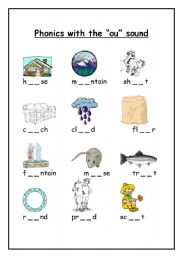 English Worksheet: Phonics with the 