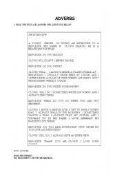 English Worksheet: INTERVIEW