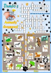 English Worksheet: Dumbos Animal Crossroad