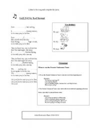 English worksheet: present continuous