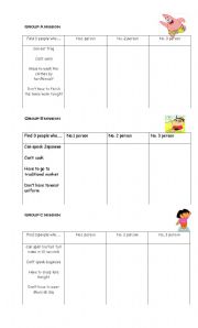 English worksheet: Modals - Have To, Dont Have To, Can, Cant