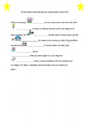 English Worksheet: past cont.