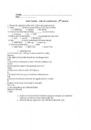 English Worksheet: USE OF ENGLISH 
