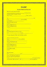 English Worksheet: Cruisin 