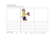 English Worksheet: Writing a three part story