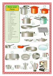English Worksheet: Pots and pans