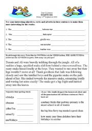 English worksheet: Adjectives and adverbs worksheet