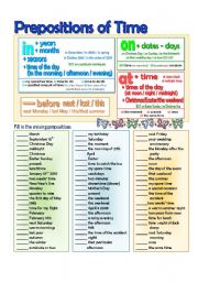 In-On-At Time Prepositions