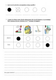 English Worksheet: CHORES AND ADVERBS OF FREQUENCY