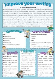 English Worksheet: Improve your writing