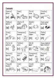 English Worksheet: The International Phonetic Alphabet - English Sounds (2/2 - consonants)