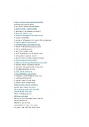English Worksheet: A list of helpful proverbs for your students