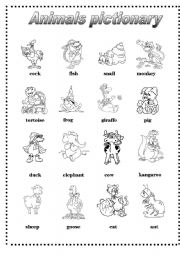 English Worksheet: Animals