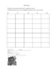 English worksheet: Name bingo