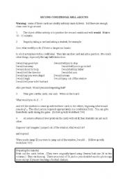 English worksheet: conditionals 
