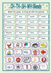 English Worksheet: BLENDS