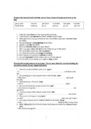 English Worksheet: phrasal verbs