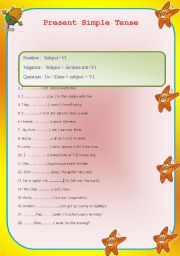 English Worksheet: Present simple Tense