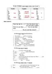 English Worksheet: Verb 