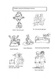 English Worksheet: Greetings and Introductions 