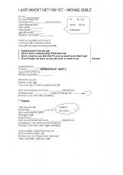 English Worksheet: song michael bublé 
